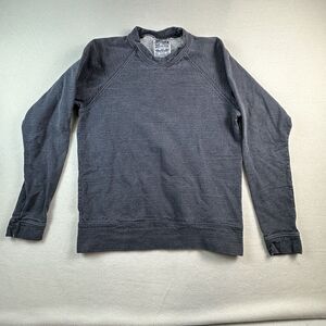 Jungmaven Sweater Mens Small Blue Hemp Blend Crew Neck Long Sleeve Pullover